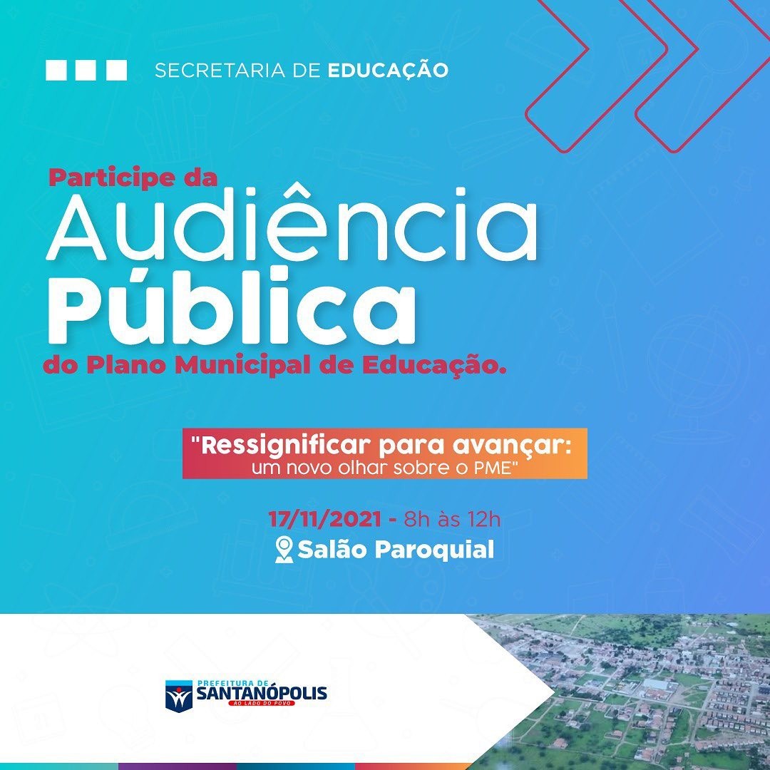 AUDIÊNCIA PÚBLICA DO PLANO MUNICIPAL DE EDUCAÇÃO - PME