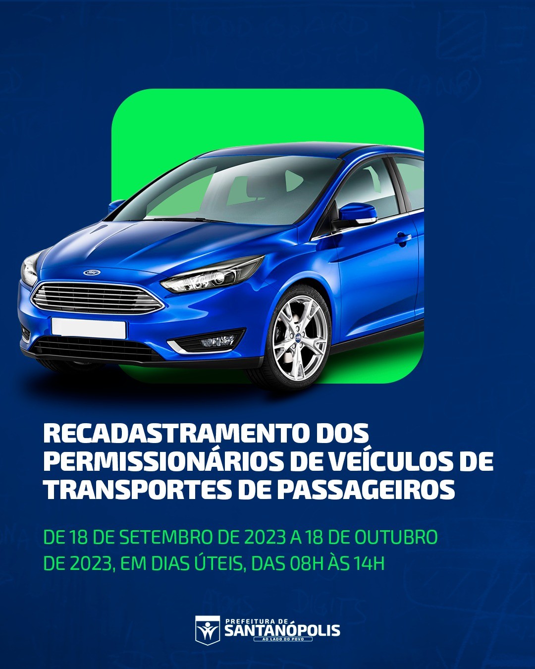 Recadastramento Anual dos Permissionários de Veículos de Transportes Municipal