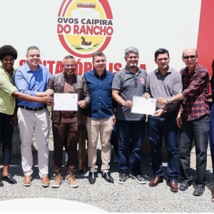 Entrega do certificado a Granja Ovos Caipiras do Rancho!